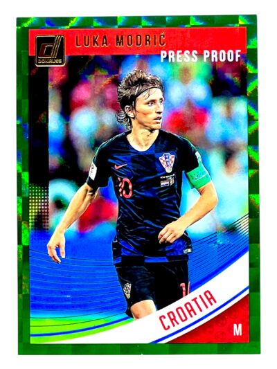 18-19 Donruss Modric Green Press Proof
