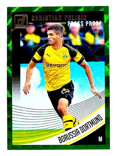 18-19 Donruss Pulisic Green Press Proof