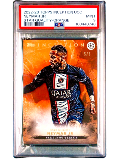 22-23 Inception Neymar Orange /5 PSA 9