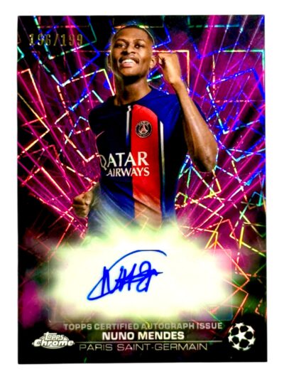 2024 Nuno Mendes Black Lazer Purple Auto /199