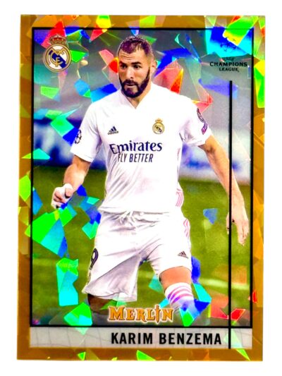 2021 Merlin Benzema Gold Cracked Ice /50